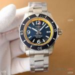 Swiss Replica Breitling Superocean BLS 2824 Watch Stainless Steel Yellow and Black Dial